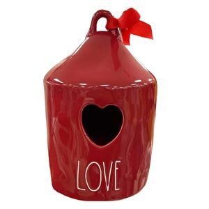 Rae Dunn Birdhouse with Heart Cutout